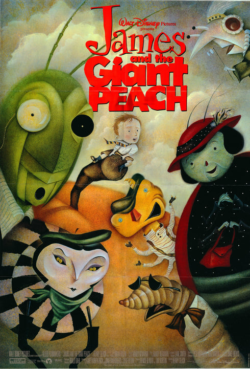 james and the giant peach 1996 double sided one sheet poster folded
